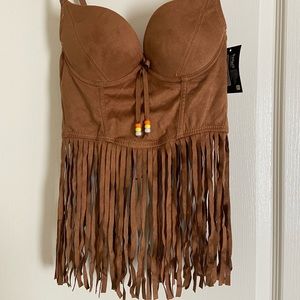 Woman’s hippie or Indian costume bra/shirt